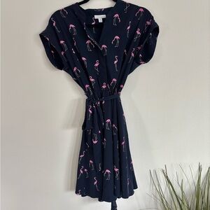 Charter Club | Pink Flamingo Tie Dress